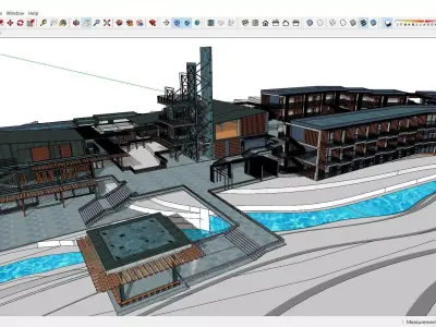 Sketchup Hotel K7 3D model
