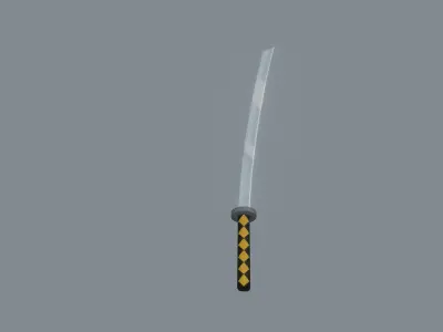 Samurai Jack Sword Low-poly 3D model