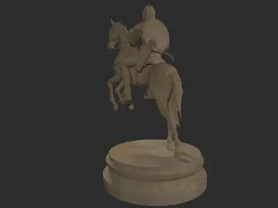 Cavalry Statue 3D model