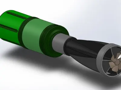 Moulage Drone Bomb Grenade RKG 1600 for drone 3D model