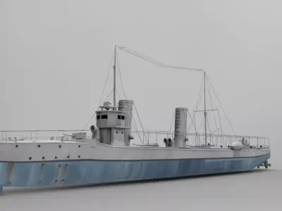The Sultanhisar Torpedo Boat 3D model