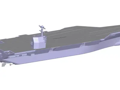 Aircraft carrier 3D model