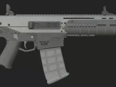 Bushmaster ACR - Lowpoly - GameReady - Textured - Rigged Low-poly 3D model