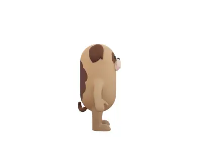 Shiht Zu Dog Character 3D model