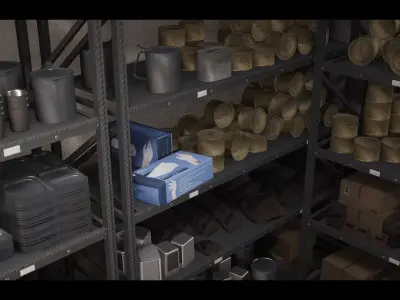 Military Base Megapack Low-poly 3D model