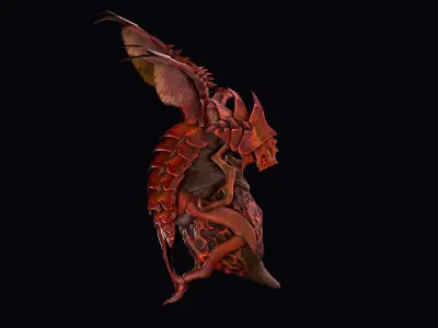 Drone Worker Low-poly 3D model