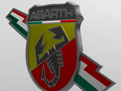 abarth logo 3D model