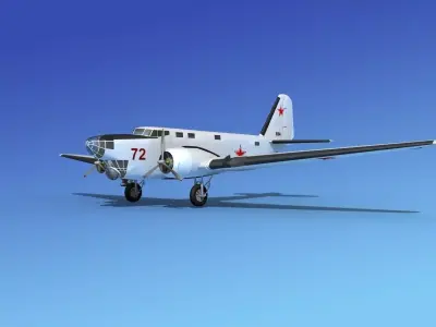 Douglas B-18A Bolo V11 3D model