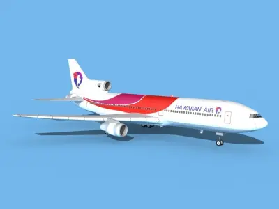 Lockheed L-1011 Hawaiian Airlines  3D model