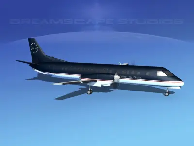 SAAB 2000 Liberty Air Charter 3D model