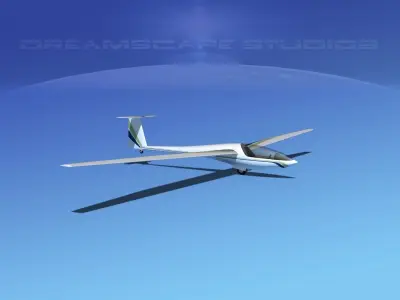 DG-400 15-Metre Motorglider V04 3D model