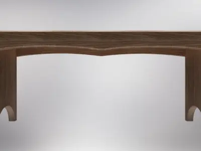 5 board benchwith plans 3D model
