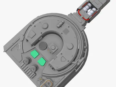 Heavy plasma turret 3D model