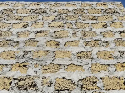 UE Brick walls part 02 Low-poly 3D model