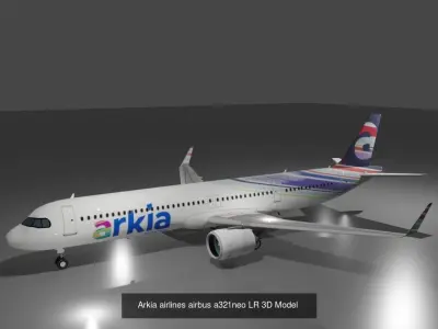 Airbus a321neo 3D model 12 liveries 3D Model Collection