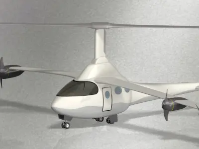 eVTOL Airplane 3D model