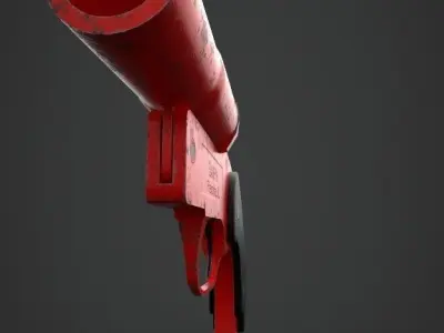 FlareGun PBR pistol Low-poly 3D model