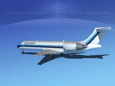 Boeing 717-200 Eastern 3D model
