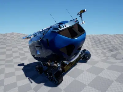 Mars Rover Vehicle Free 3D model