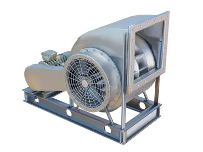 Industrial Blower Fan 3D model
