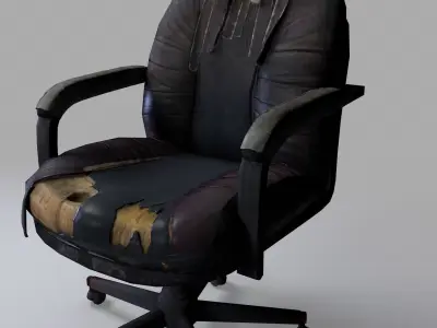 old chair Free low-poly 3D model purchase