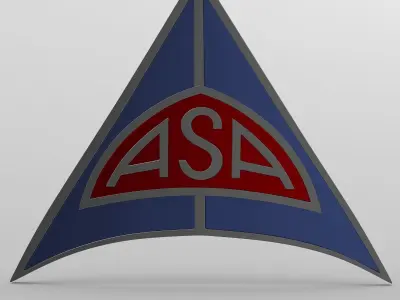 asa logo 3D model