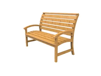 Garden Bench 3D print model