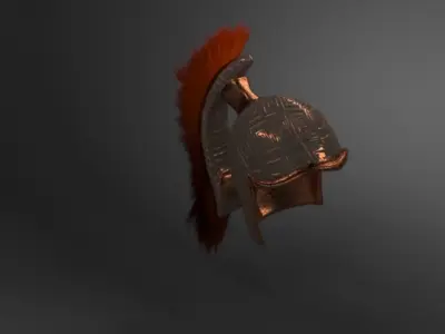 roman helmet Low-poly 3D model