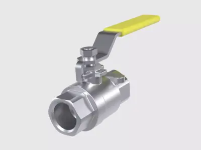 Ball Valve - flow control device 3D model