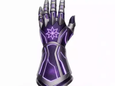 Ultimate Purple Galactic Cybernetic Arsenal 3D Model Collection 