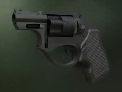 Ruger LCR Low-poly 3D model