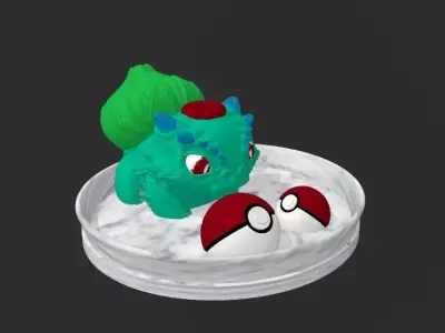 Bulbasaur Backflow Incense Burner Free 3D print model