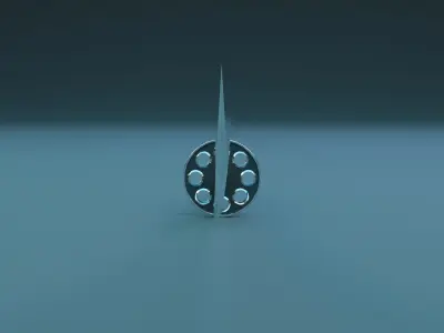 Katana weapon blade 3D model 3D model