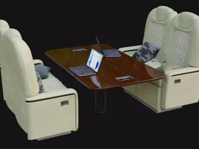 Jet Chairs Low-poly 3D model