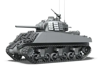 M4A3 Sherman - Pacific theater 3D model