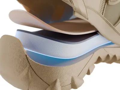 Military Boots - Sneakers - 3d Model Low-poly 3D model