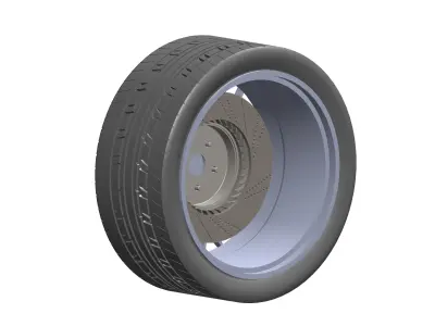Nissan Wheel Rim 3D model