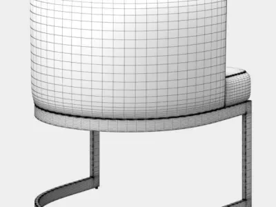 Meridian Furniture Dining Chair Free 3D model