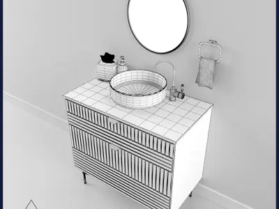 Wash basin Free 3D model