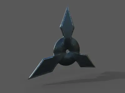 Shuriken Pack Low-poly 3D model Low-poly 3D model