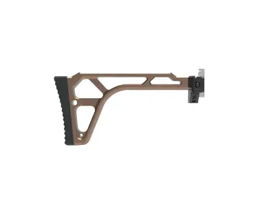 SKELETON STOCK WITH BRACE ADAPTER TO PICATINNY RIS 3D print model