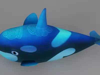 Cartoon Fish 3 Low-poly 3D model