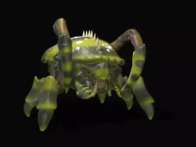 BugMonster spider Low-poly 3D model