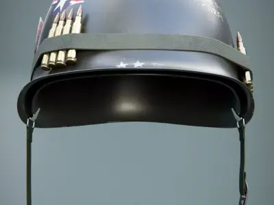 M1 Army Helmet 3D model