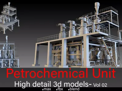 Petrochemical Unit- Vol 02 3D model