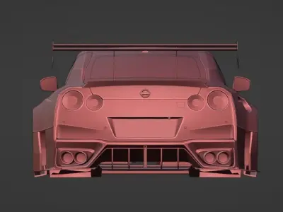 Nissan GTR R35 2017 Robot Craftsman 3D model