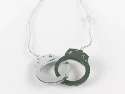 Handcuff Necklace 3D model