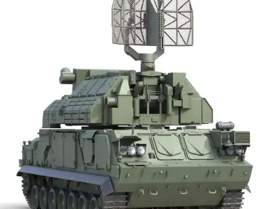 SA 15 Gauntlet  Low-poly 3D model