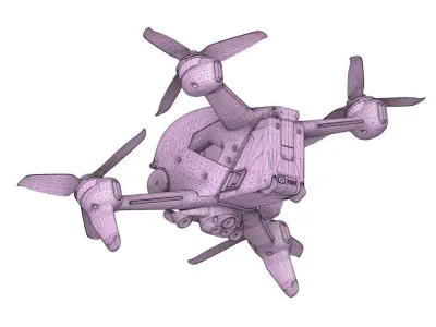 DJI FPV Drone 3D model