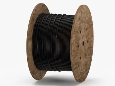 Wood Spool 02 3D model